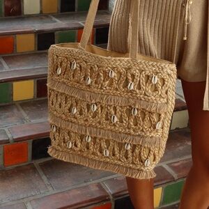 Salt+Umber | Isla Jute Seashell Tote - Eco Friendly - Boho - Beachy - NWT
